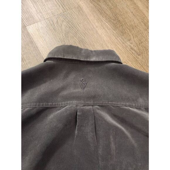 ScotteVest TEC Shirt Mens Large Grey snap Button Up Multi Pocket Cargo READ** - Picture 9 of 13